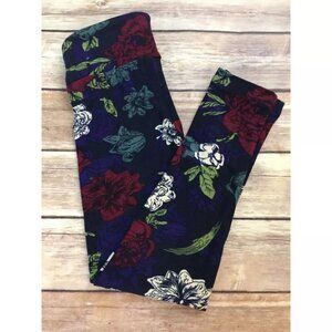 NWT Lularoe Kids Leggings S/M (2T-6) – Enchanted Garden Floral Dahlia Rose Soft